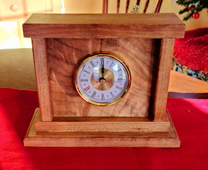 Cherry Mantle Clock